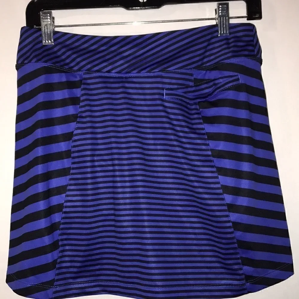 Riccardo Tisci x Nike Women's Black Blue Stripe Dri-Fit Golf Skort‎ Size Small